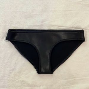 TRIANGL Matte Black Neoprene Bikini